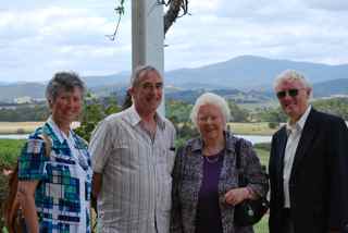 Cathryn and Robin with Richard and Marie Clivas at Domaine Chandon winery